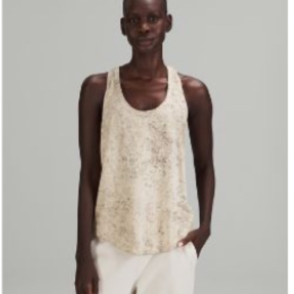 Lululemon Love Tank Top Cirrus Wash White Opal Size 2